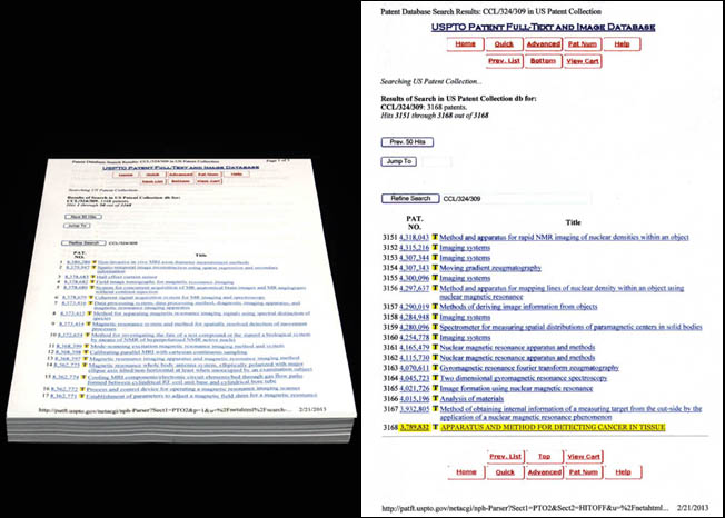 832-The first of 4552 Patents on MRI