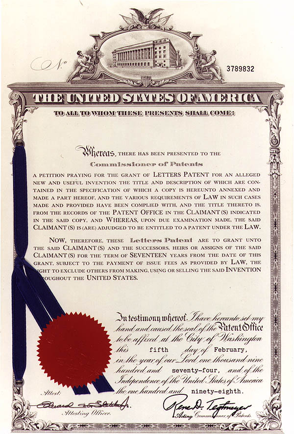 U.S. Patent 3,789,832